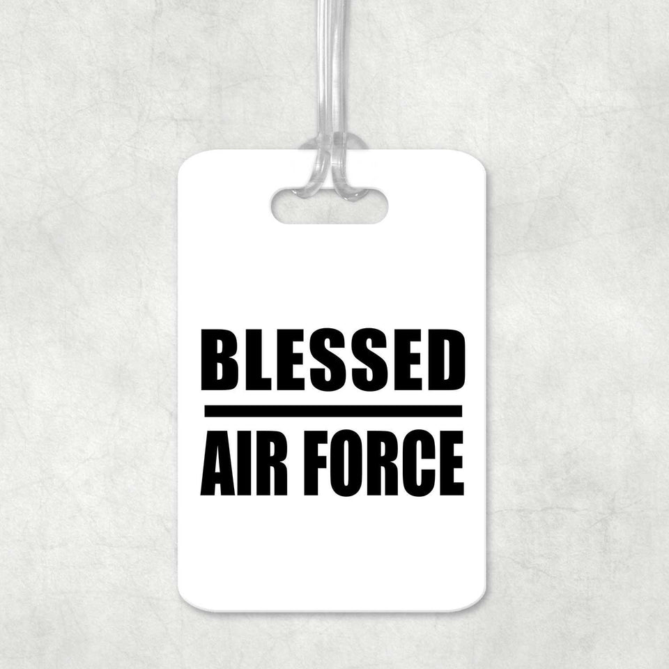 Blessed Air Force - Luggage Bag Tag