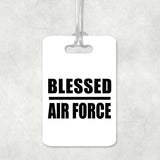 Blessed Air Force - Luggage Bag Tag