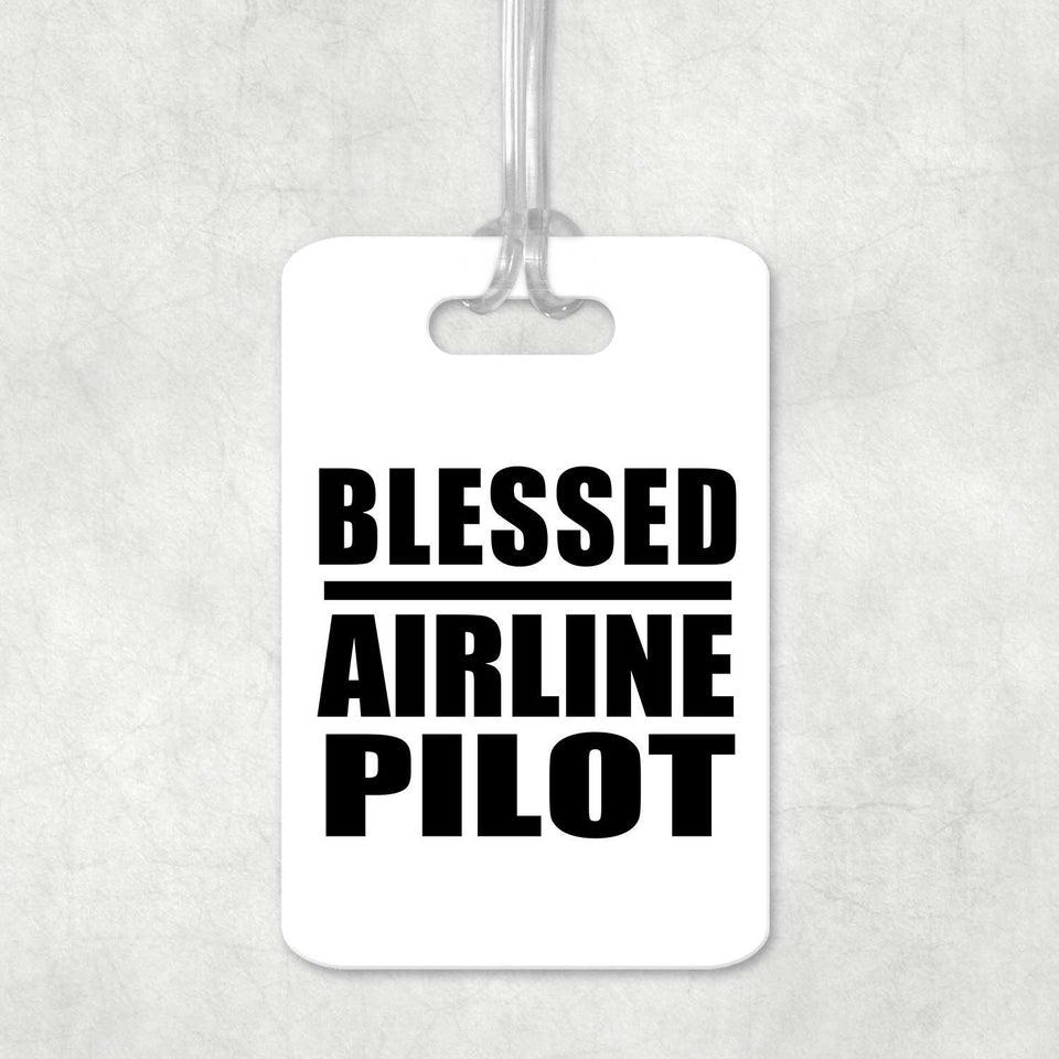 Blessed Airline Pilot - Luggage Bag Tag