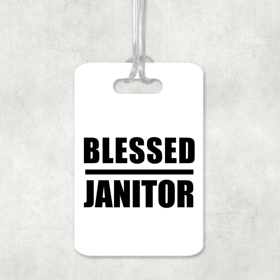 Blessed Janitor - Luggage Bag Tag