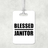 Blessed Janitor - Luggage Bag Tag