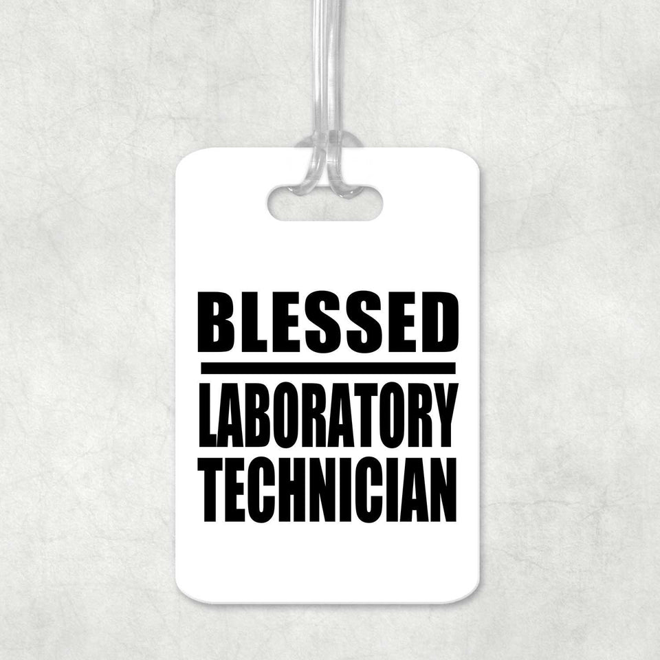 Blessed Laboratory Technician - Luggage Bag Tag