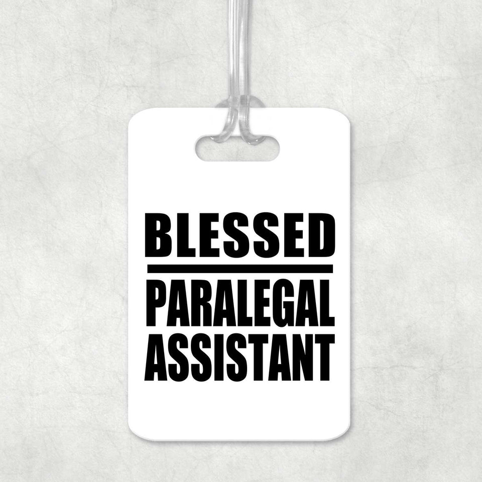 Blessed Paralegal Assistant - Luggage Bag Tag