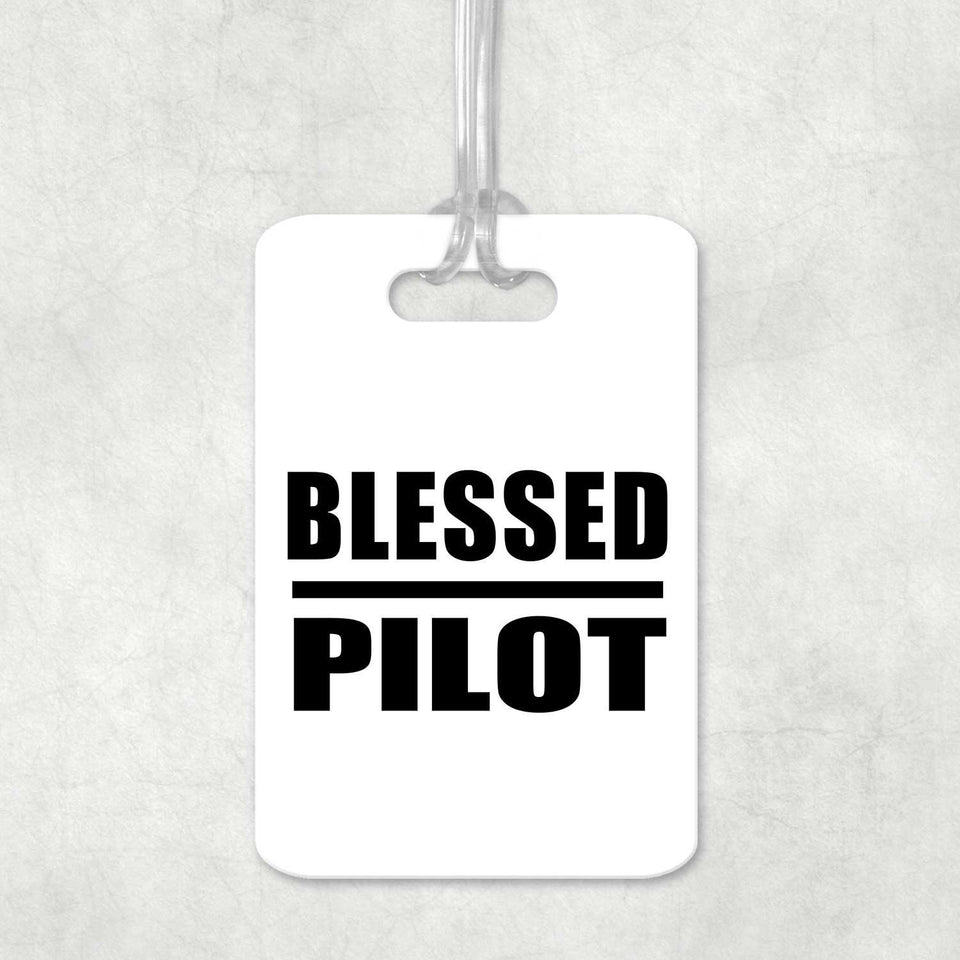 Blessed Pilot - Luggage Bag Tag