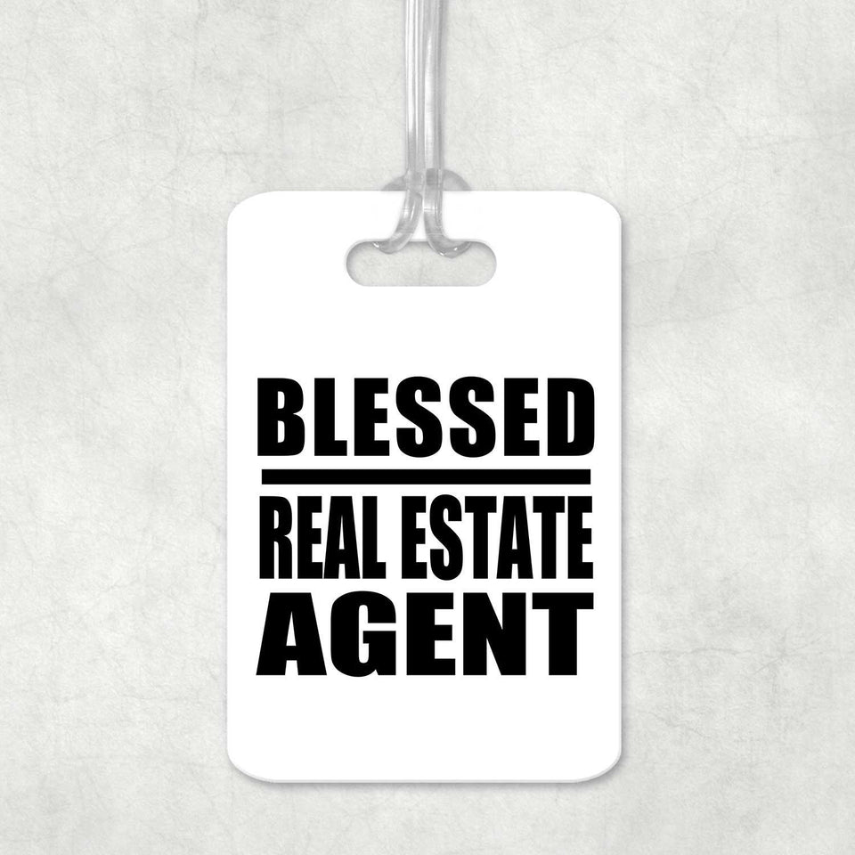 Blessed Real Estate Agent - Luggage Bag Tag