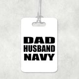 Dad Husband Navy - Luggage Bag Tag