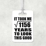 34th Birthday Took Square Root of 1156 Years To Look Good - Luggage Bag Tag