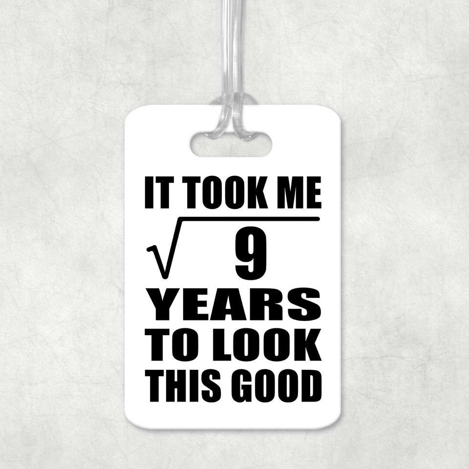 3rd Birthday Took Square Root of 9 Years To Look Good - Luggage Bag Tag