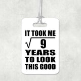 3rd Birthday Took Square Root of 9 Years To Look Good - Luggage Bag Tag