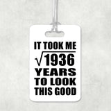 44th Birthday Took Square Root of 1936 Years To Look Good - Luggage Bag Tag
