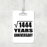 38th Anniversary Square Root of 1444 Years Anniversary - Luggage Bag Tag