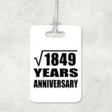 43rd Anniversary Square Root of 1849 Years Anniversary - Luggage Bag Tag