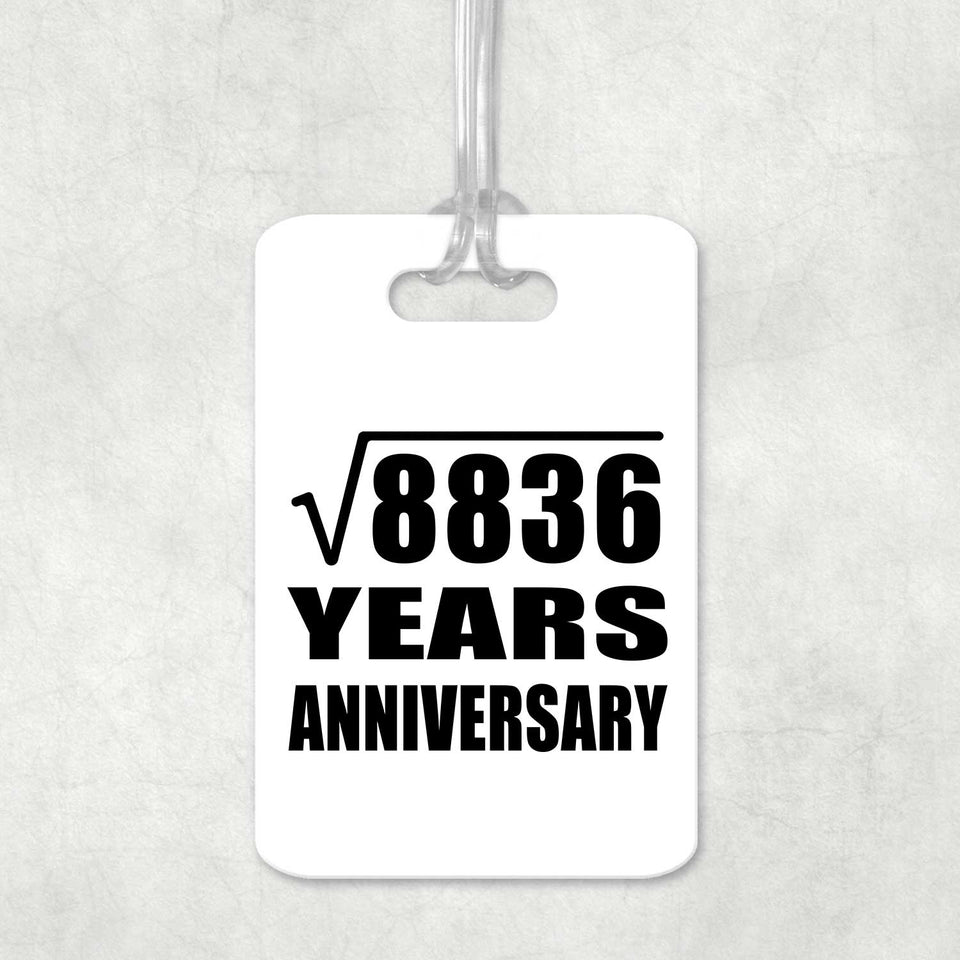 94th Anniversary Square Root of 8836 Years Anniversary - Luggage Bag Tag