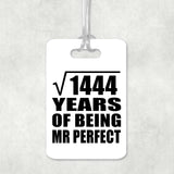 38th Anniversary Square Root of 1444 Years of Mr Perfect - Luggage Bag Tag