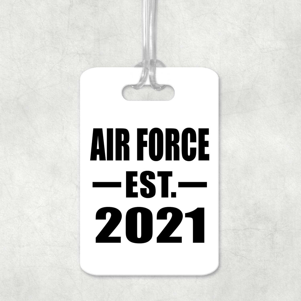Air Force Established EST. 2021 - Luggage Bag Tag