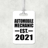 Automobile Mechanic Established EST. 2021 - Luggage Bag Tag