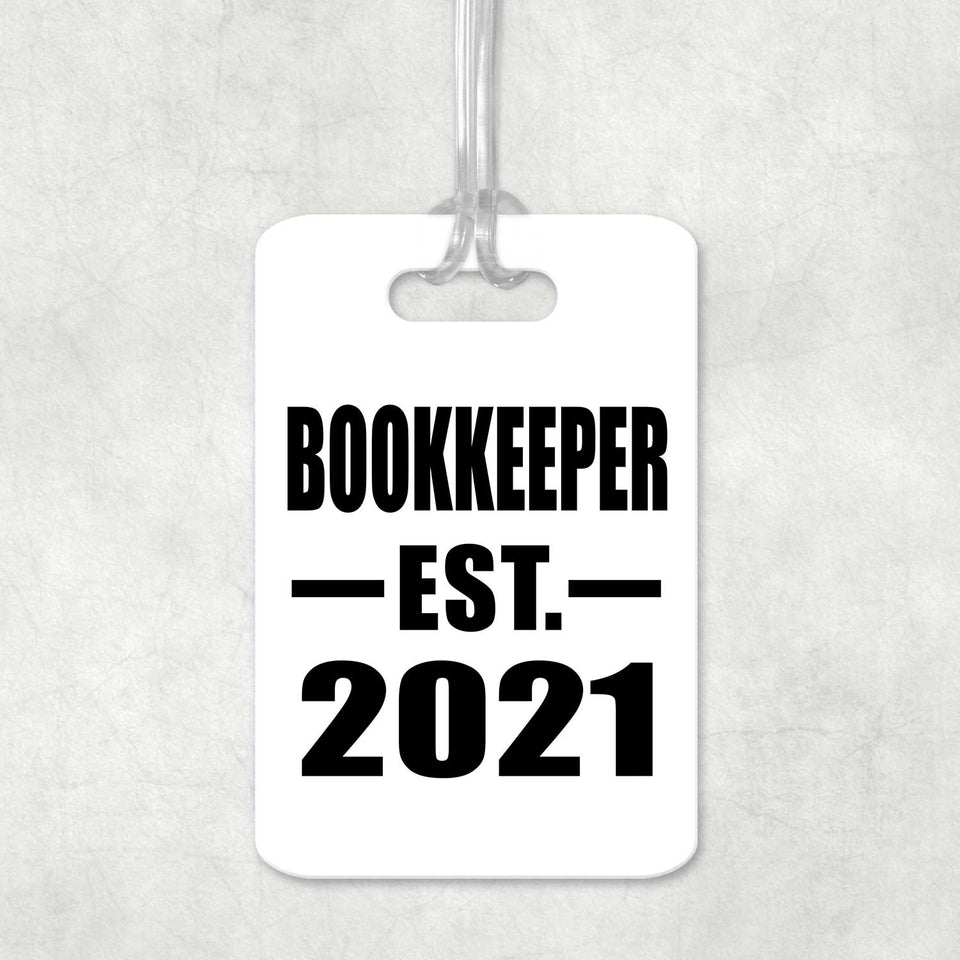 Bookkeeper Established EST. 2021 - Luggage Bag Tag