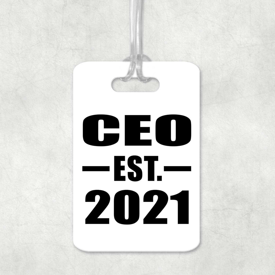 CEO Established EST. 2021 - Luggage Bag Tag