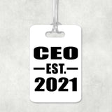 CEO Established EST. 2021 - Luggage Bag Tag