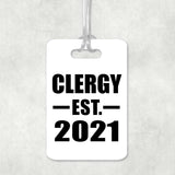 Clergy Established EST. 2021 - Luggage Bag Tag