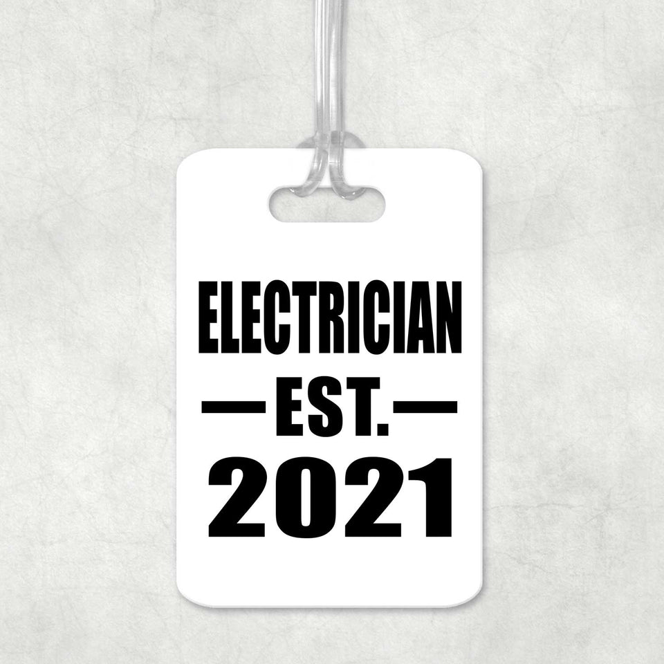 Electrician Established EST. 2021 - Luggage Bag Tag