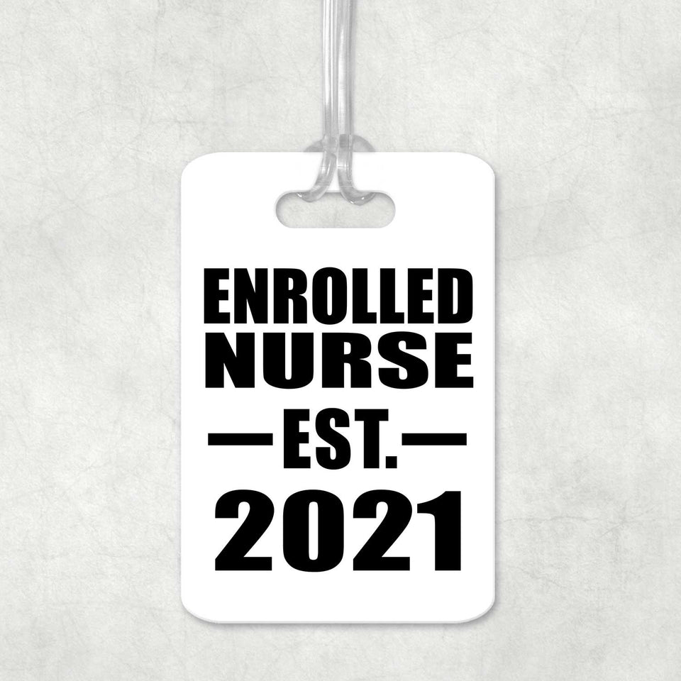 Enrolled Nurse Established EST. 2021 - Luggage Bag Tag