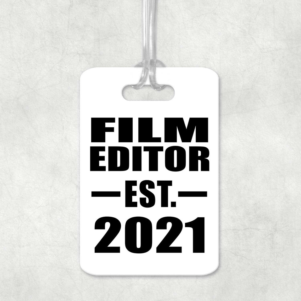 Film Editor Established EST. 2021 - Luggage Bag Tag
