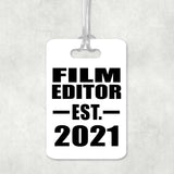 Film Editor Established EST. 2021 - Luggage Bag Tag