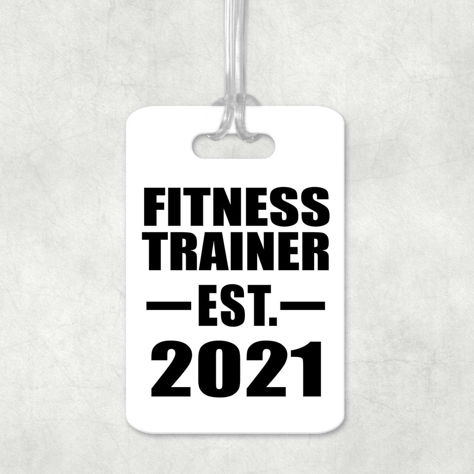 Fitness Trainer Established EST. 2021 - Luggage Bag Tag