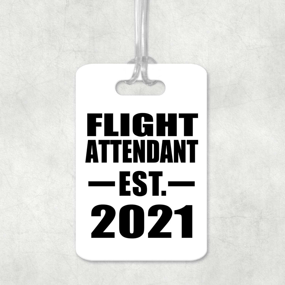 Flight Attendant Established EST. 2021 - Luggage Bag Tag