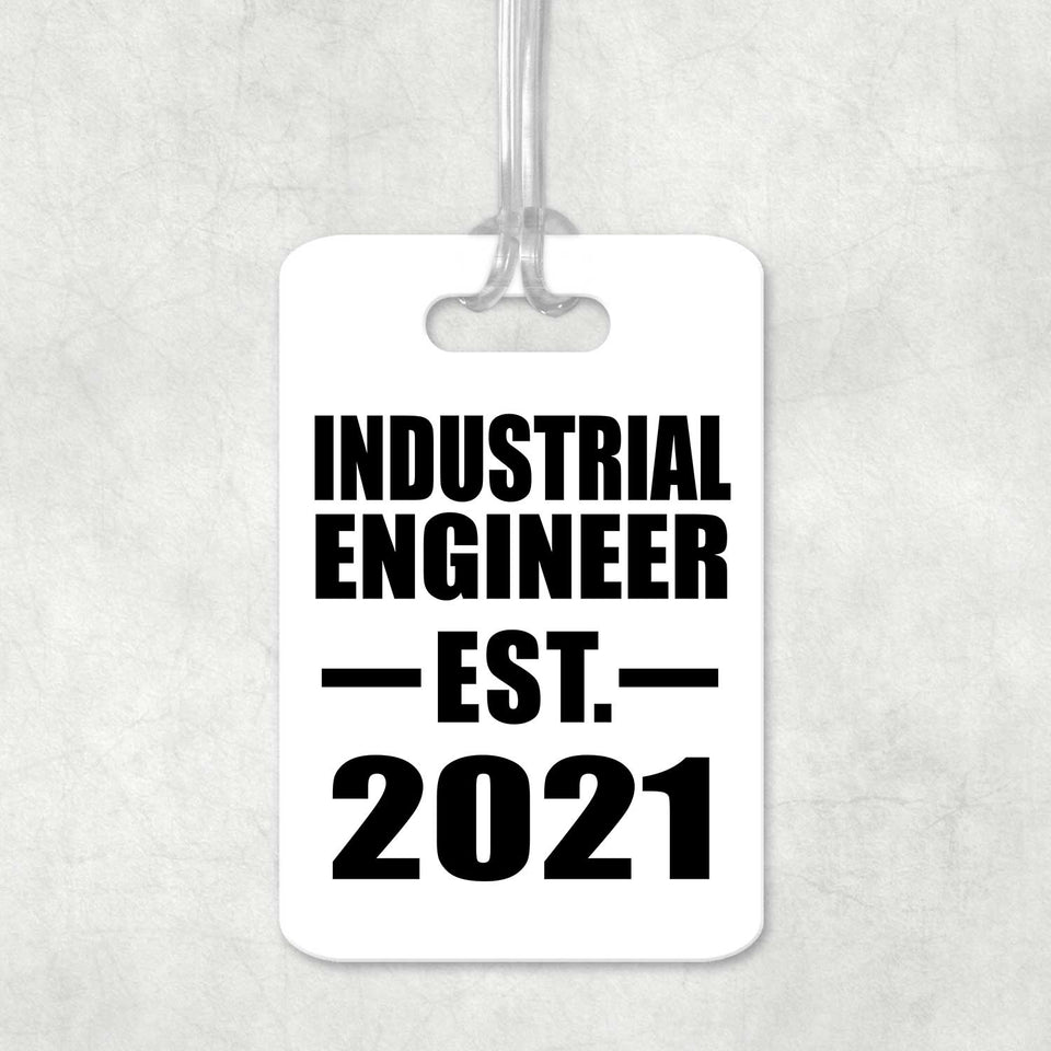 Industrial Engineer Established EST. 2021 - Luggage Bag Tag