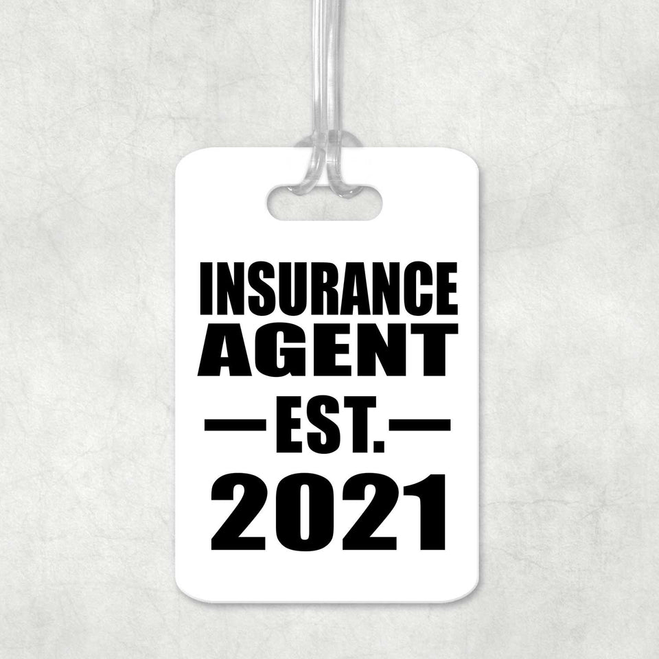 Insurance Agent Established EST. 2021 - Luggage Bag Tag