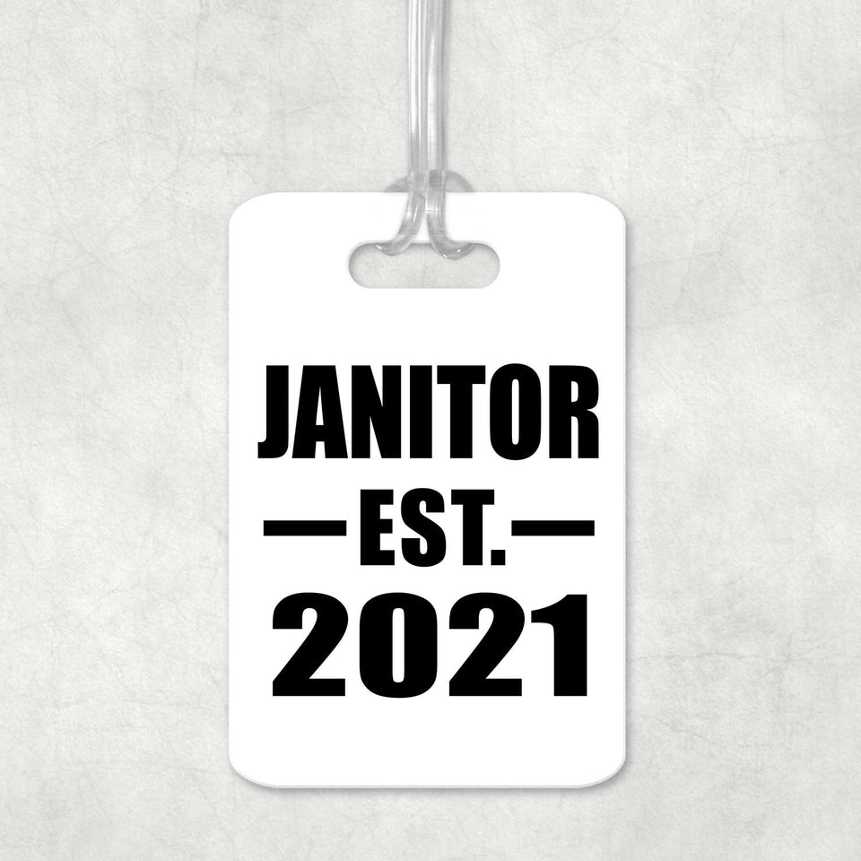 Janitor Established EST. 2021 - Luggage Bag Tag