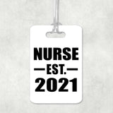 Nurse Established EST. 2021 - Luggage Bag Tag
