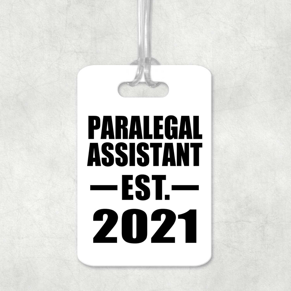 Paralegal Assistant Established EST. 2021 - Luggage Bag Tag