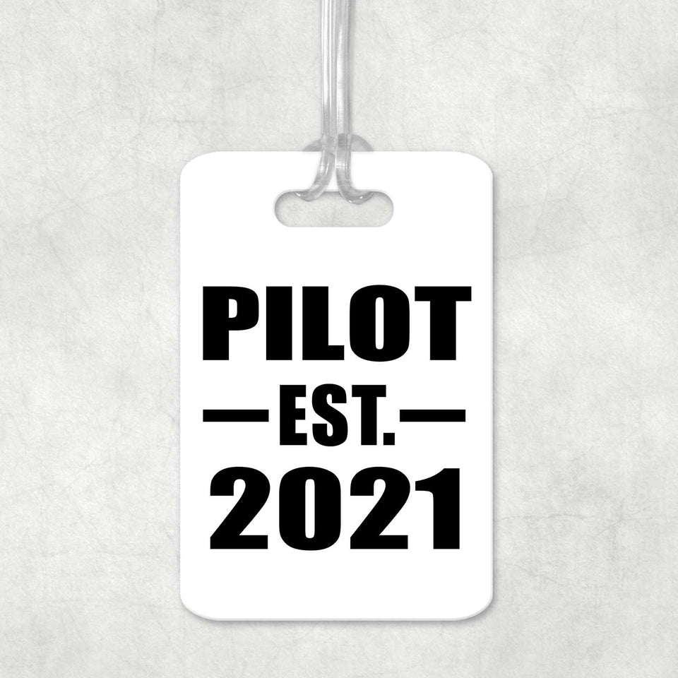 Pilot Established EST. 2021 - Luggage Bag Tag