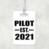 Pilot Established EST. 2021 - Luggage Bag Tag