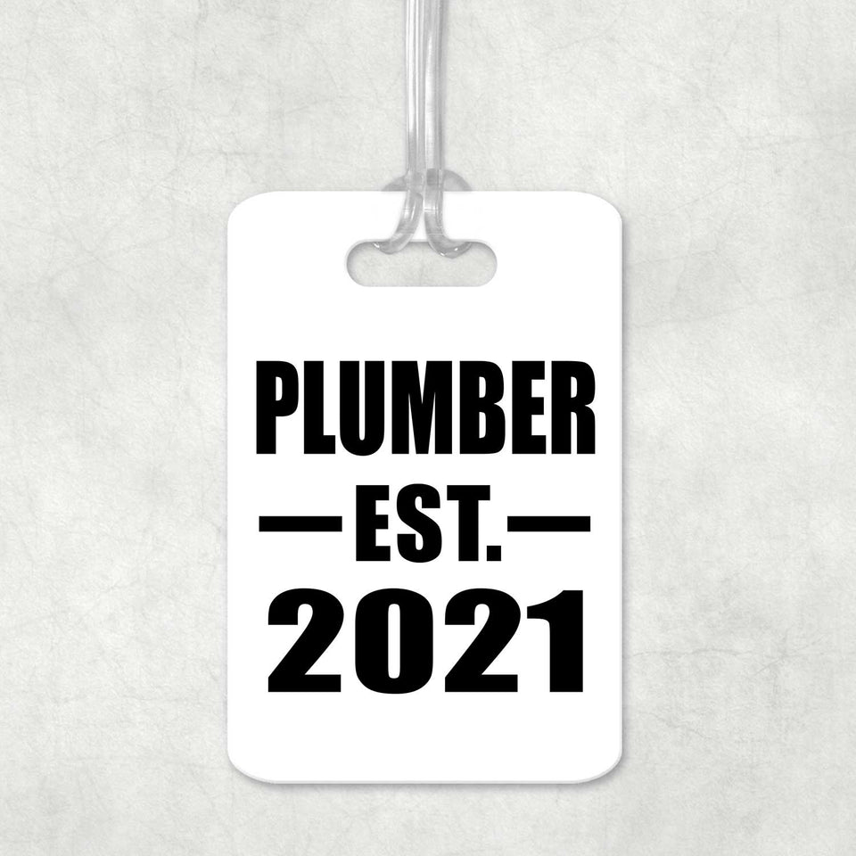 Plumber Established EST. 2021 - Luggage Bag Tag