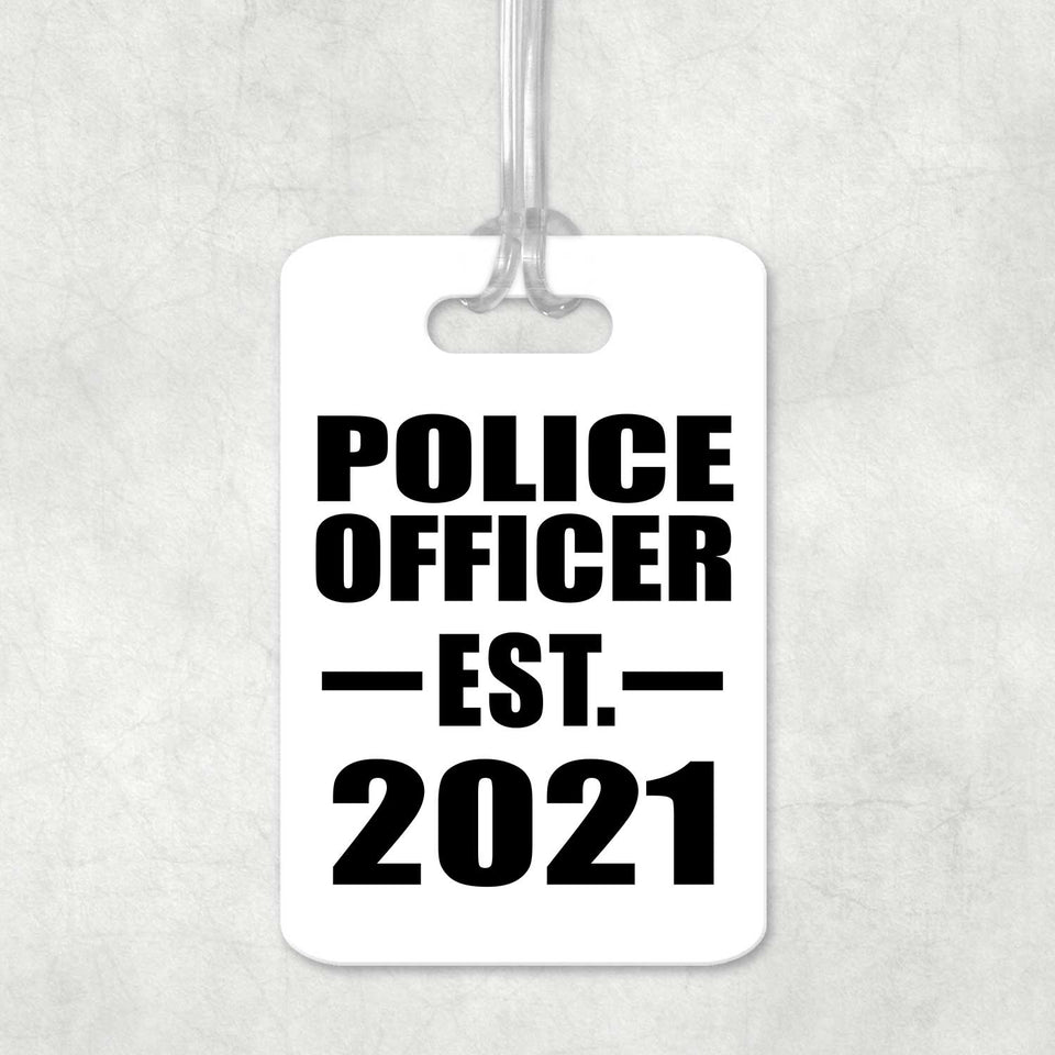 Police Officer Established EST. 2021 - Luggage Bag Tag