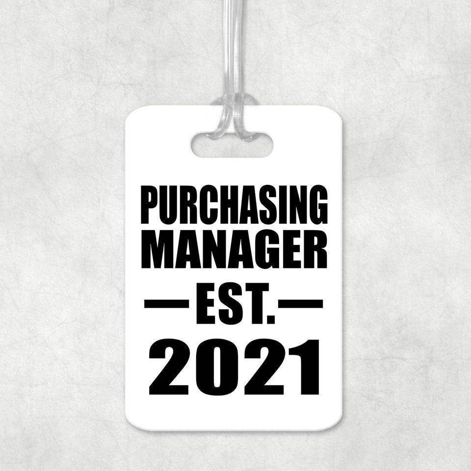 Purchasing Manager Established EST. 2021 - Luggage Bag Tag