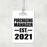 Purchasing Manager Established EST. 2021 - Luggage Bag Tag