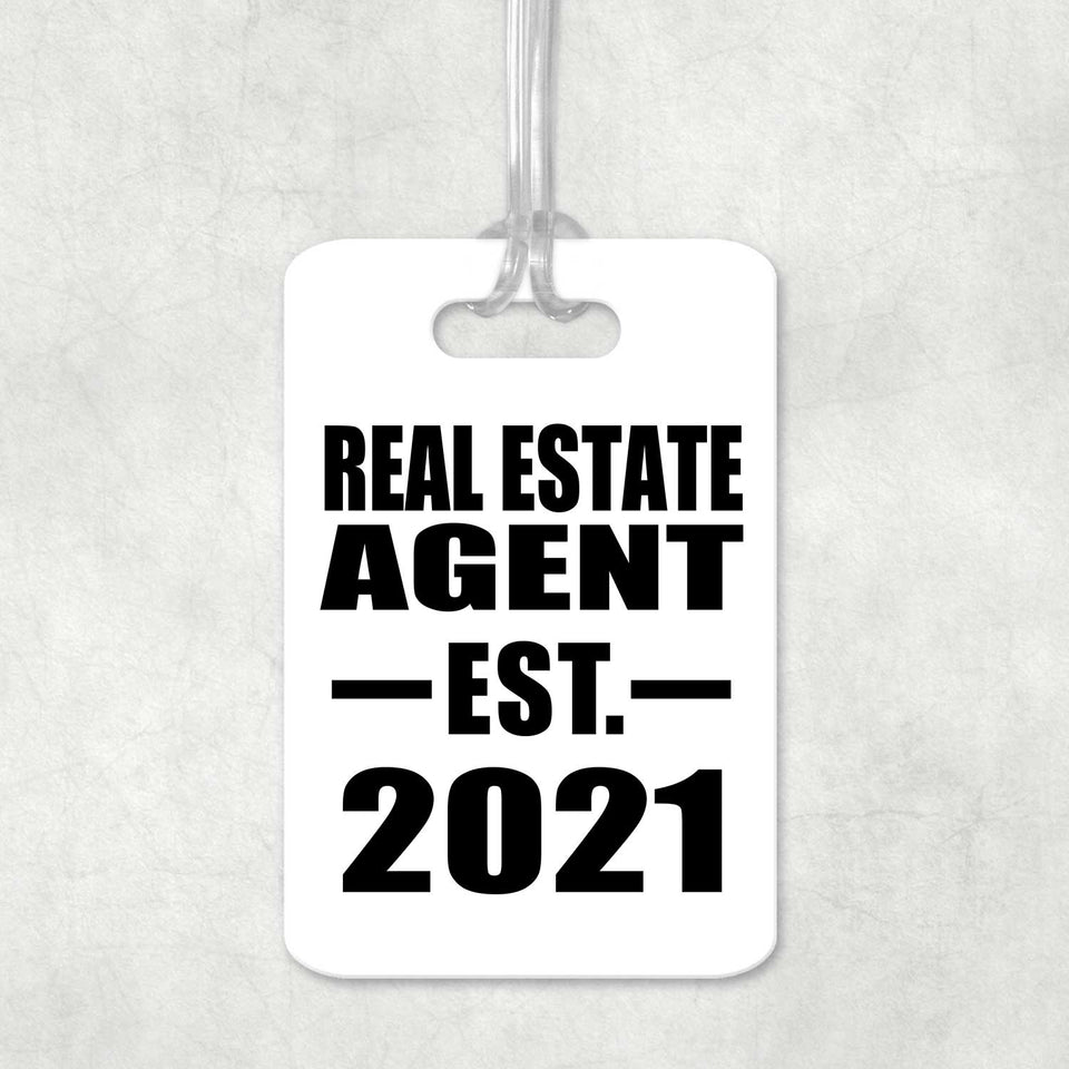 Real Estate Agent Established EST. 2021 - Luggage Bag Tag