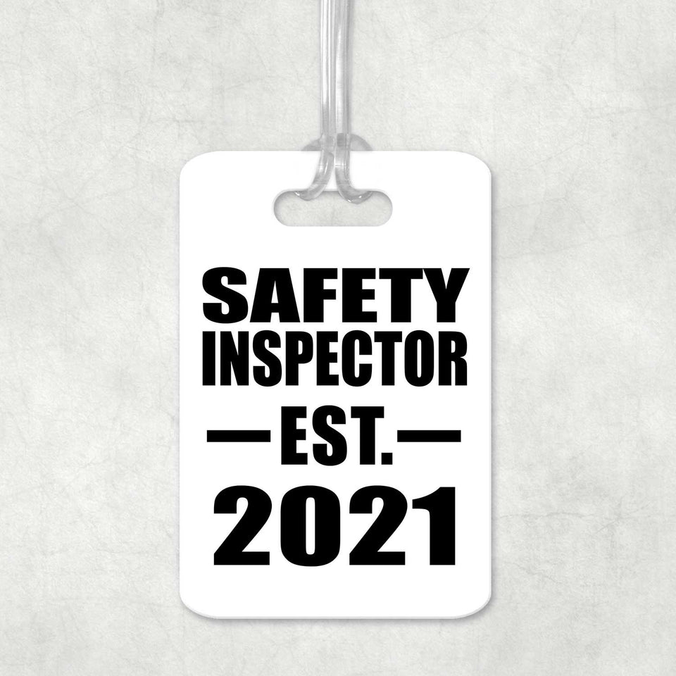 Safety Inspector Established EST. 2021 - Luggage Bag Tag