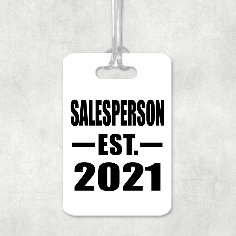 Salesperson Established EST. 2021 - Luggage Bag Tag