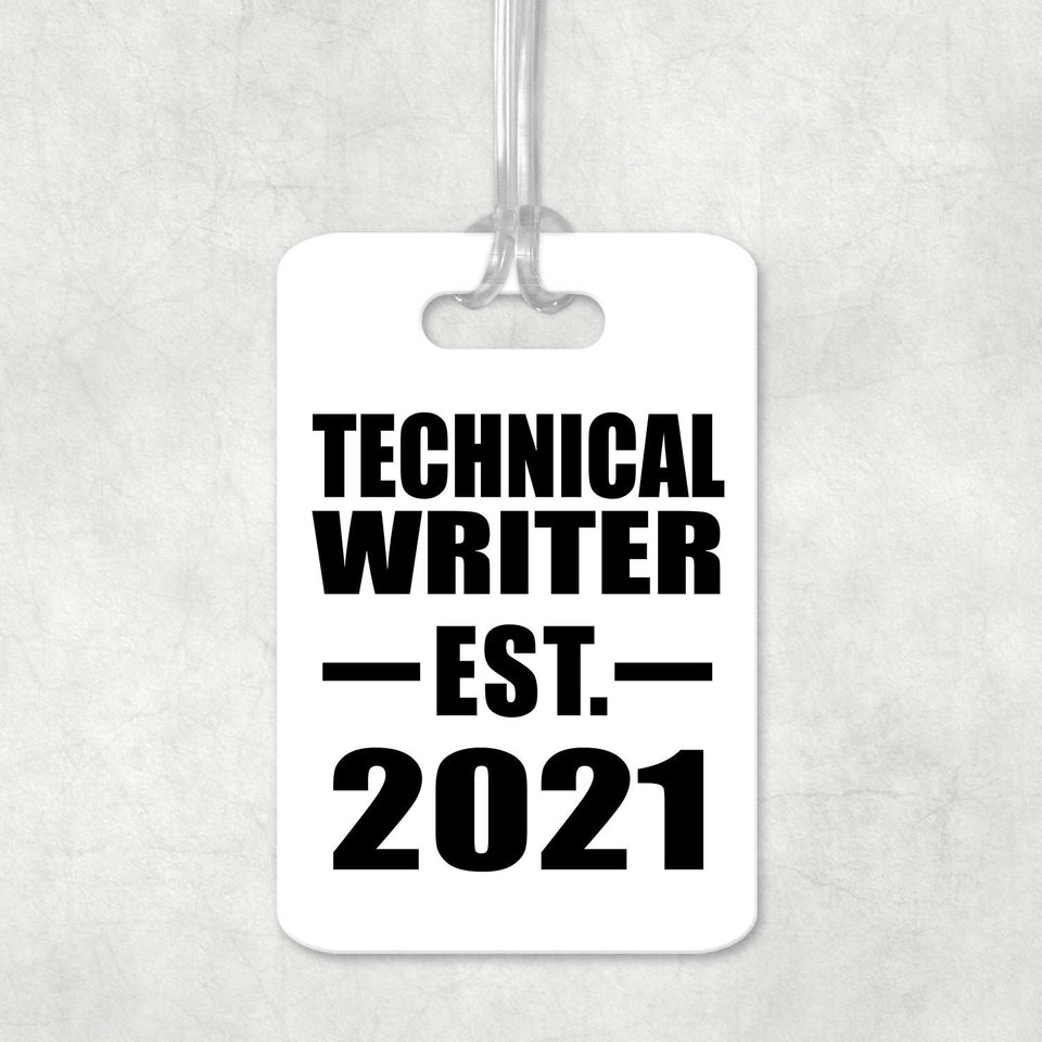 Technical Writer Established EST. 2021 - Luggage Bag Tag