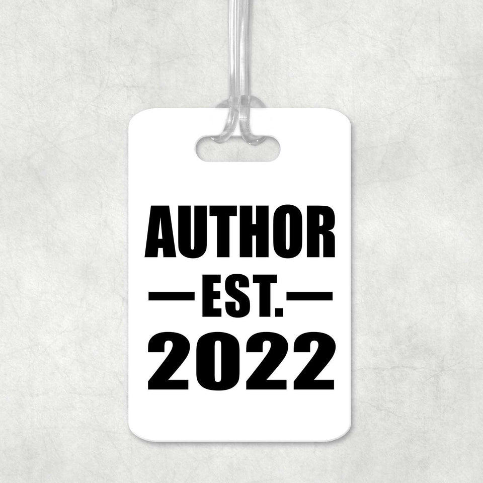 Author Established EST. 2022 - Luggage Bag Tag