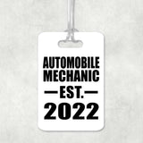 Automobile Mechanic Established EST. 2022 - Luggage Bag Tag