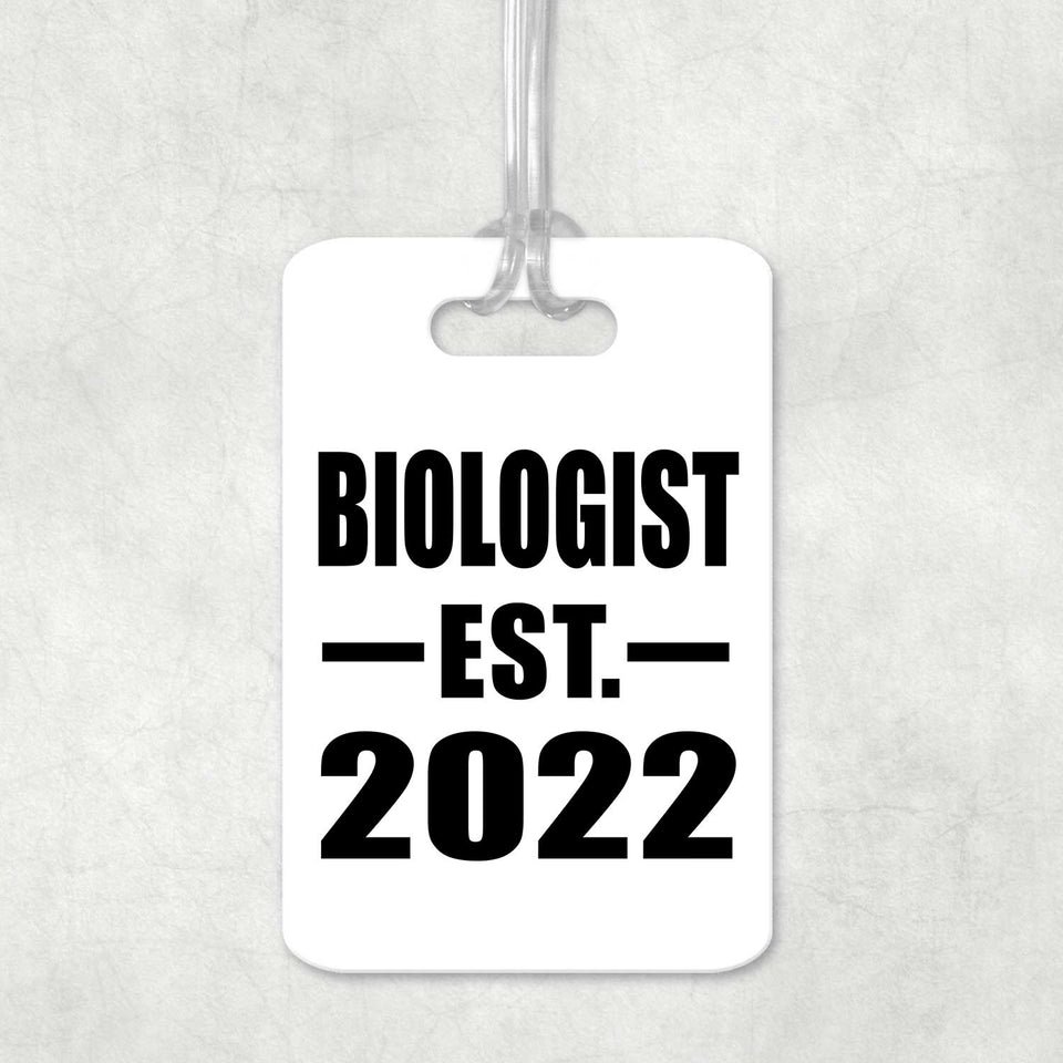 Biologist Established EST. 2022 - Luggage Bag Tag