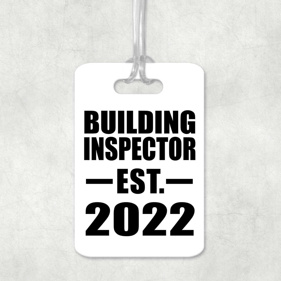 Building Inspector Established EST. 2022 - Luggage Bag Tag