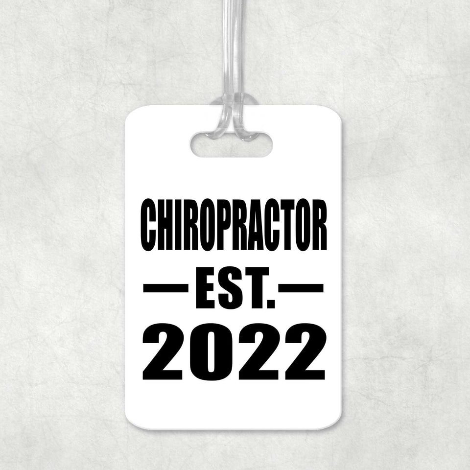 Chiropractor Established EST. 2022 - Luggage Bag Tag